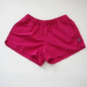 Patagonia Barely Baggies Fuchsia Nylon Shorts